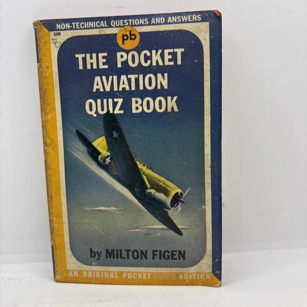 THE POCKET AVIATION QUIZ BOOK ‎ 1943  MILTON FIGEN   COOL QUESTIONS & ANSWERS